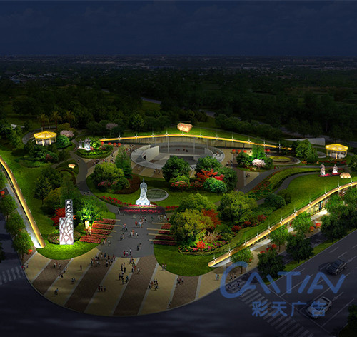 湖南陳壽公園亮化工程系列